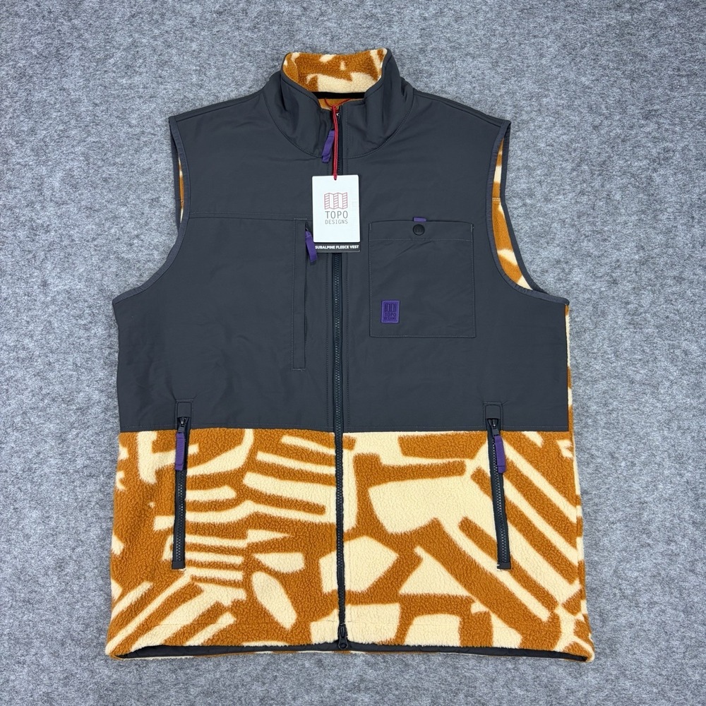 Topo Designs Subalpine Fleece Vest Men's XL Outdoor Hiking Gorpcore NEW